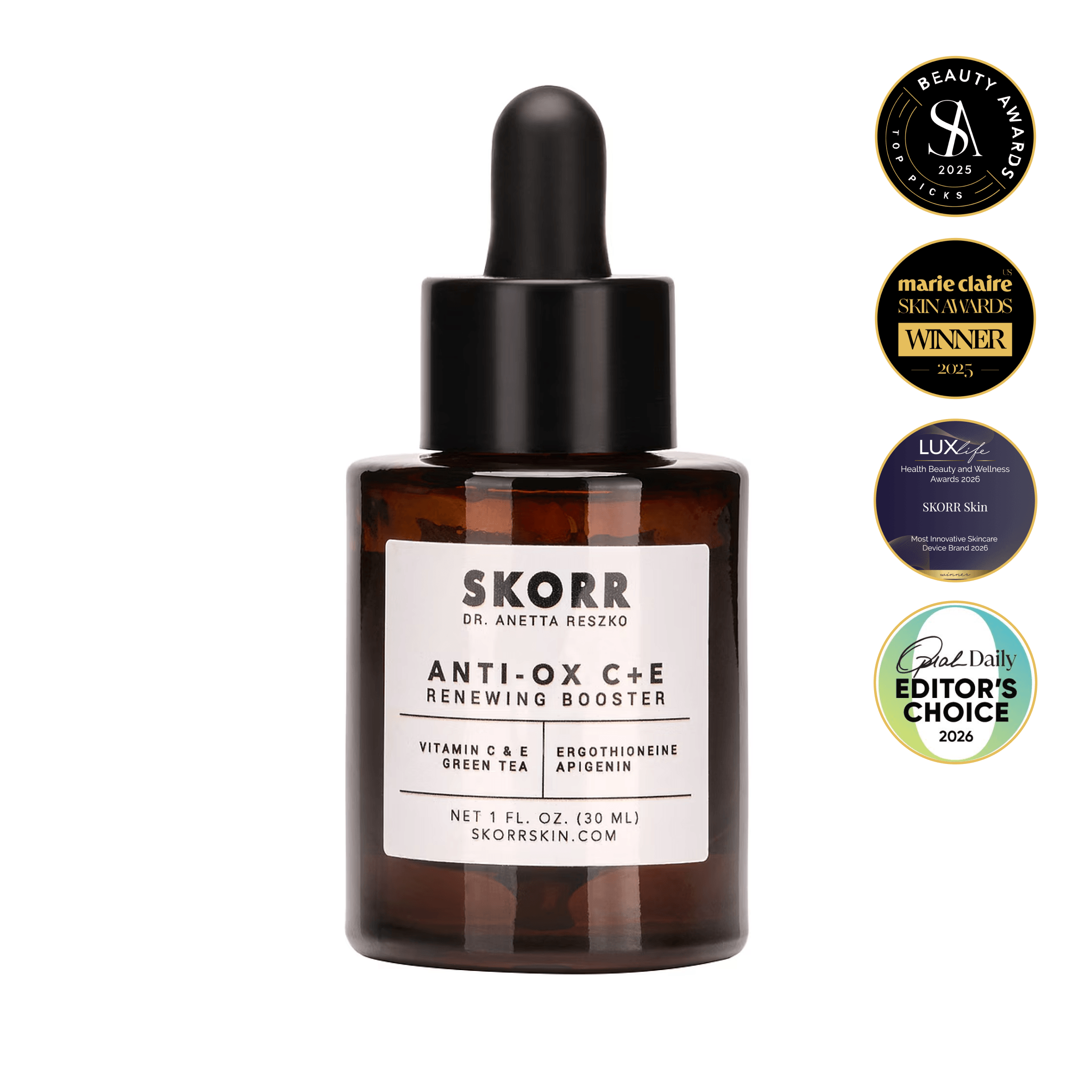 Vitamin C Serum, Antioxidant Serum, Brightening Skin Booster | DrAnettaReszko SKORR Skincare Vitamin C Serum, Antioxidant Serum, Brightening Skin Booster | DrAnettaReszko SKORR Skincare