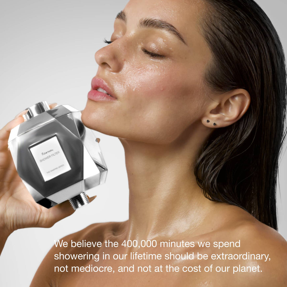 Filterbaby Diamond Series Shower Filter - Chrome