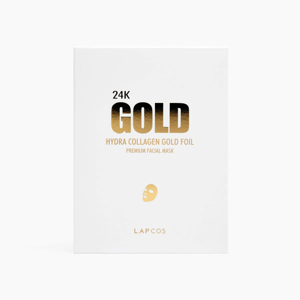 24K Gold Foil Premium Collagen Face Mask | 5-PACK