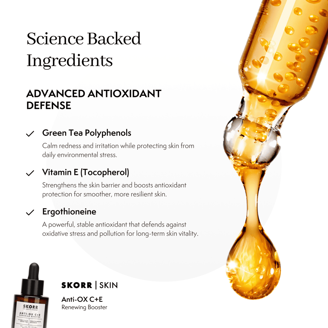 Vitamin C Serum, Antioxidant Serum, Brightening Skin Booster | DrAnettaReszko SKORR Skincare Vitamin C Serum, Antioxidant Serum, Brightening Skin Booster | DrAnettaReszko SKORR Skincare