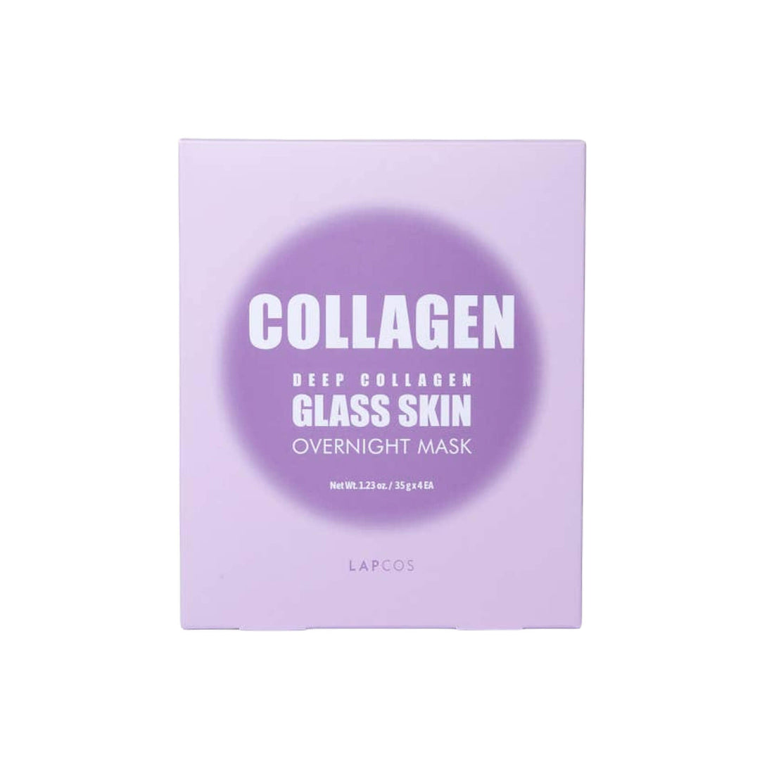 Deep Collagen Glass Skin Overnight Mask 4-Pack Box